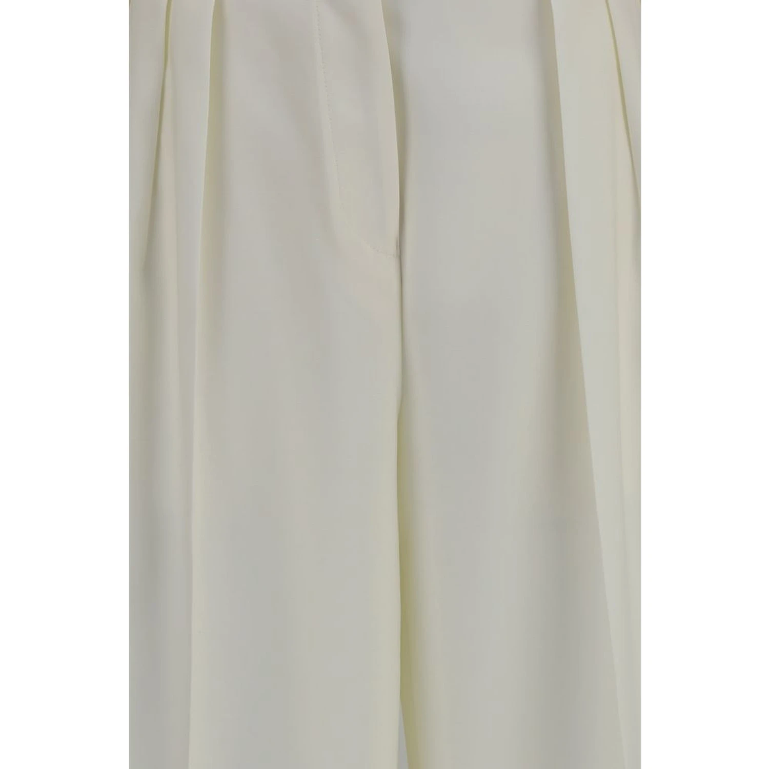 White Wool Oves Aries Casual Pants