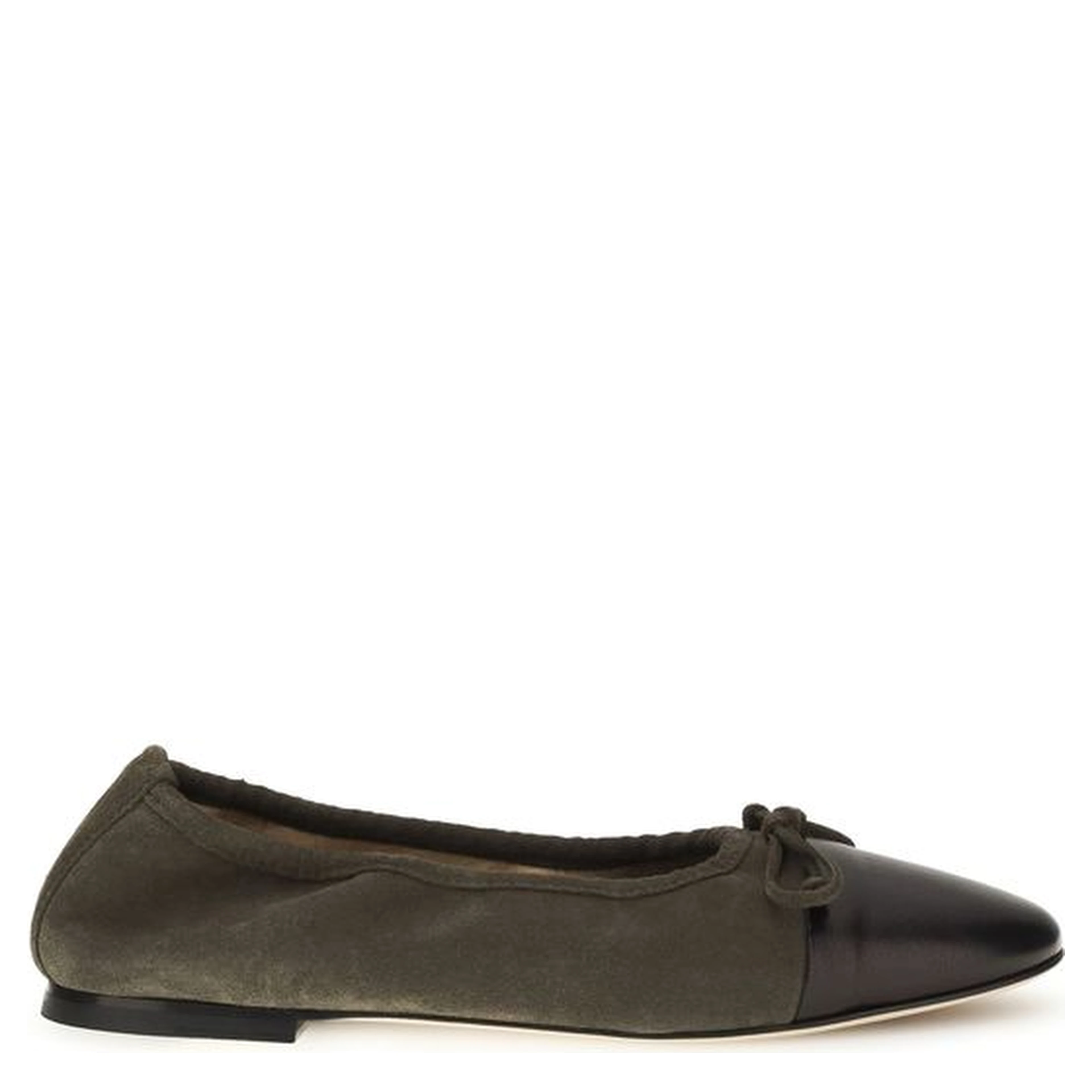 Bicolor Calf Leather Bos Taurus Ballet Flats