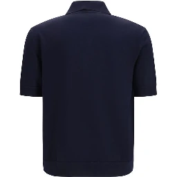 Blue Wool Oves Aries Polo Shirt