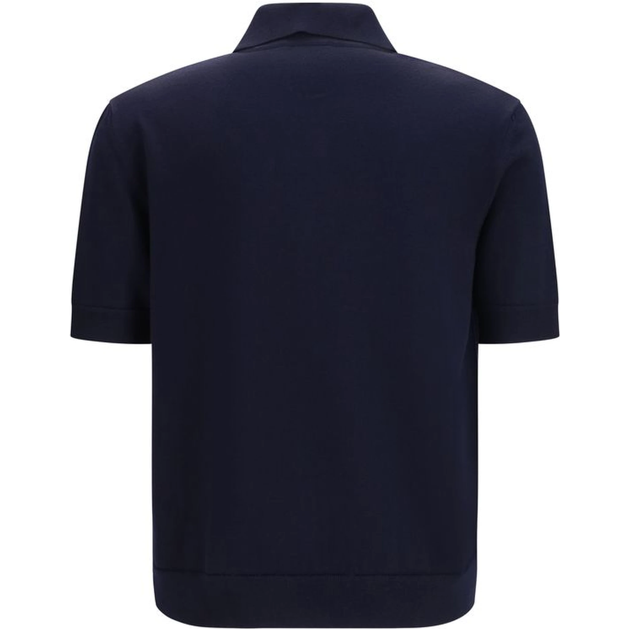 Blue Wool Oves Aries Polo Shirt