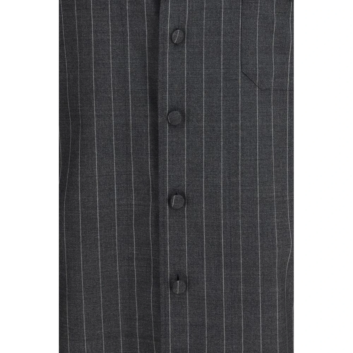 Gray Wool Oves Aries Dress Shirt