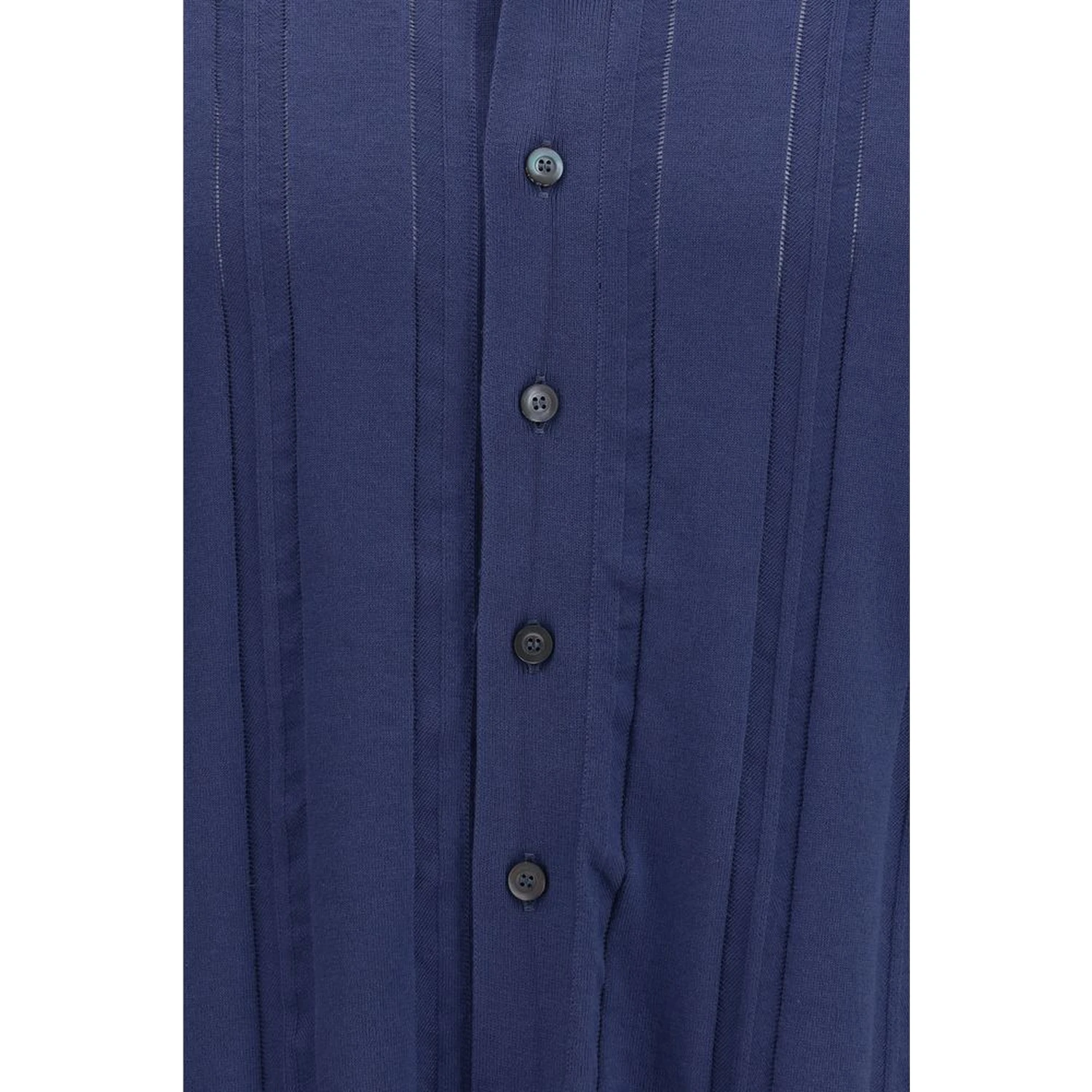 Blue Cotton Polo Shirt