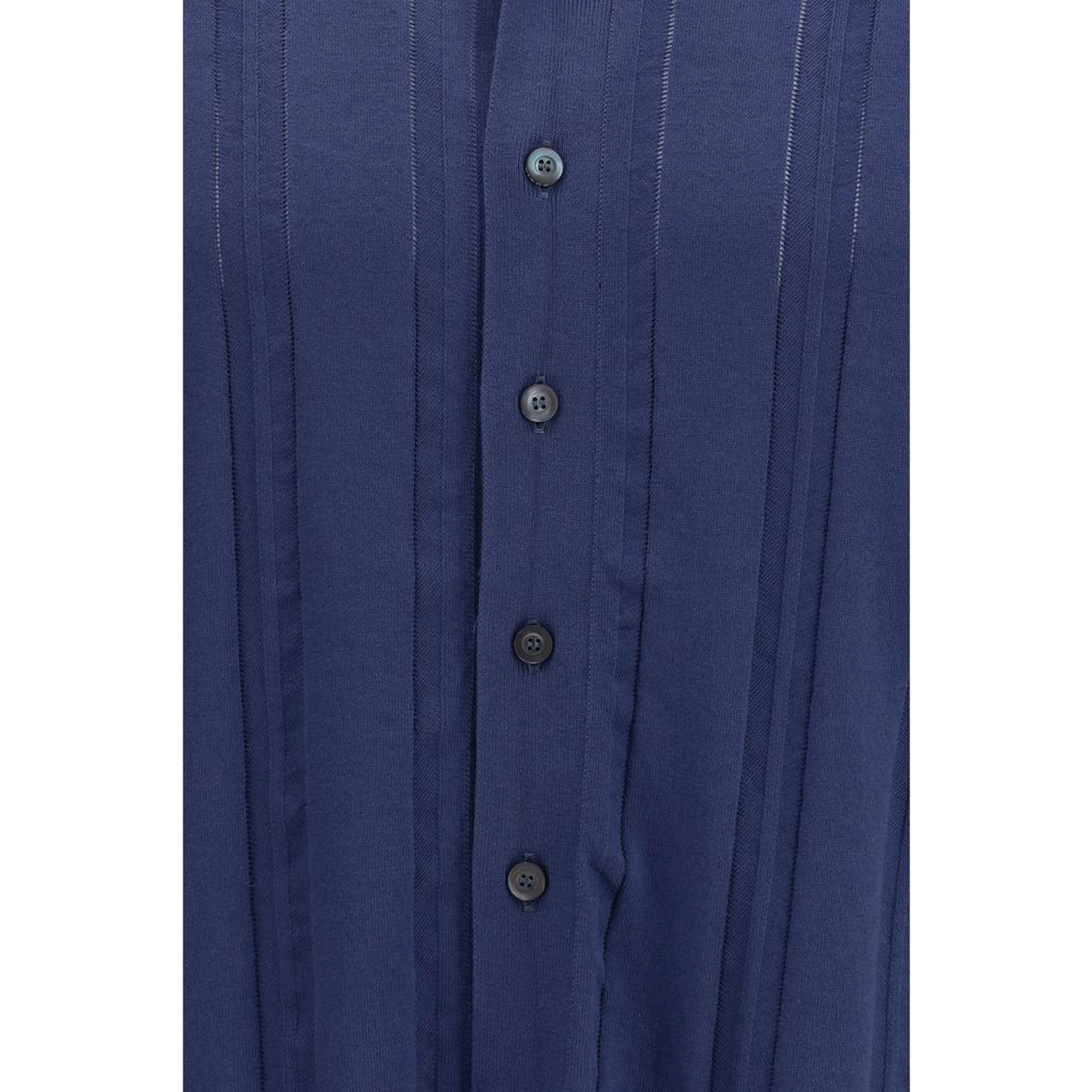 Blue Cotton Polo Shirt