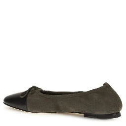 Bicolor Calf Leather Bos Taurus Ballet Flats