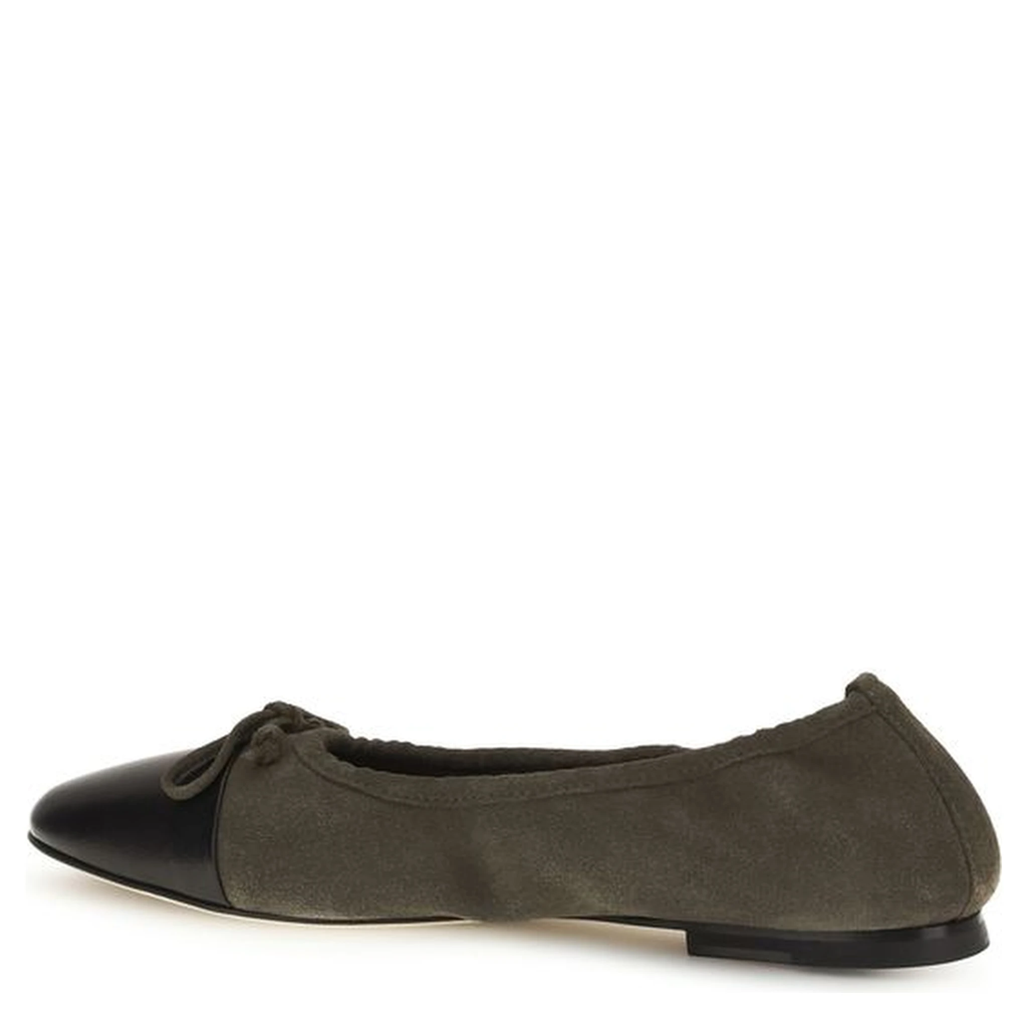 Bicolor Calf Leather Bos Taurus Ballet Flats