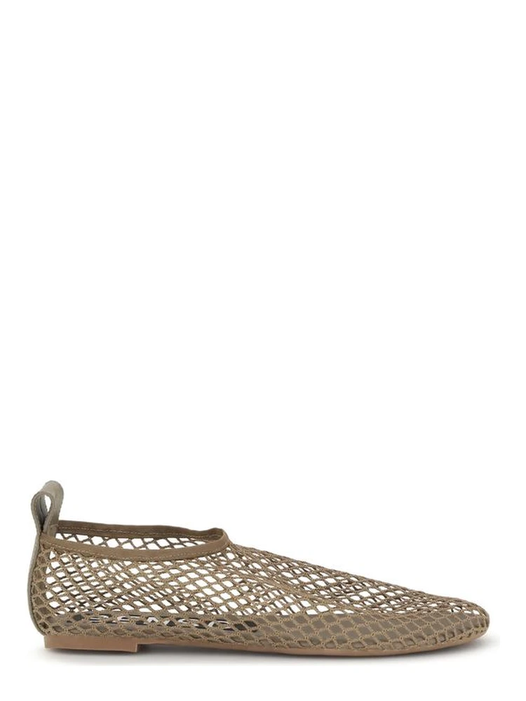 Beige Rubber Ballet Flats