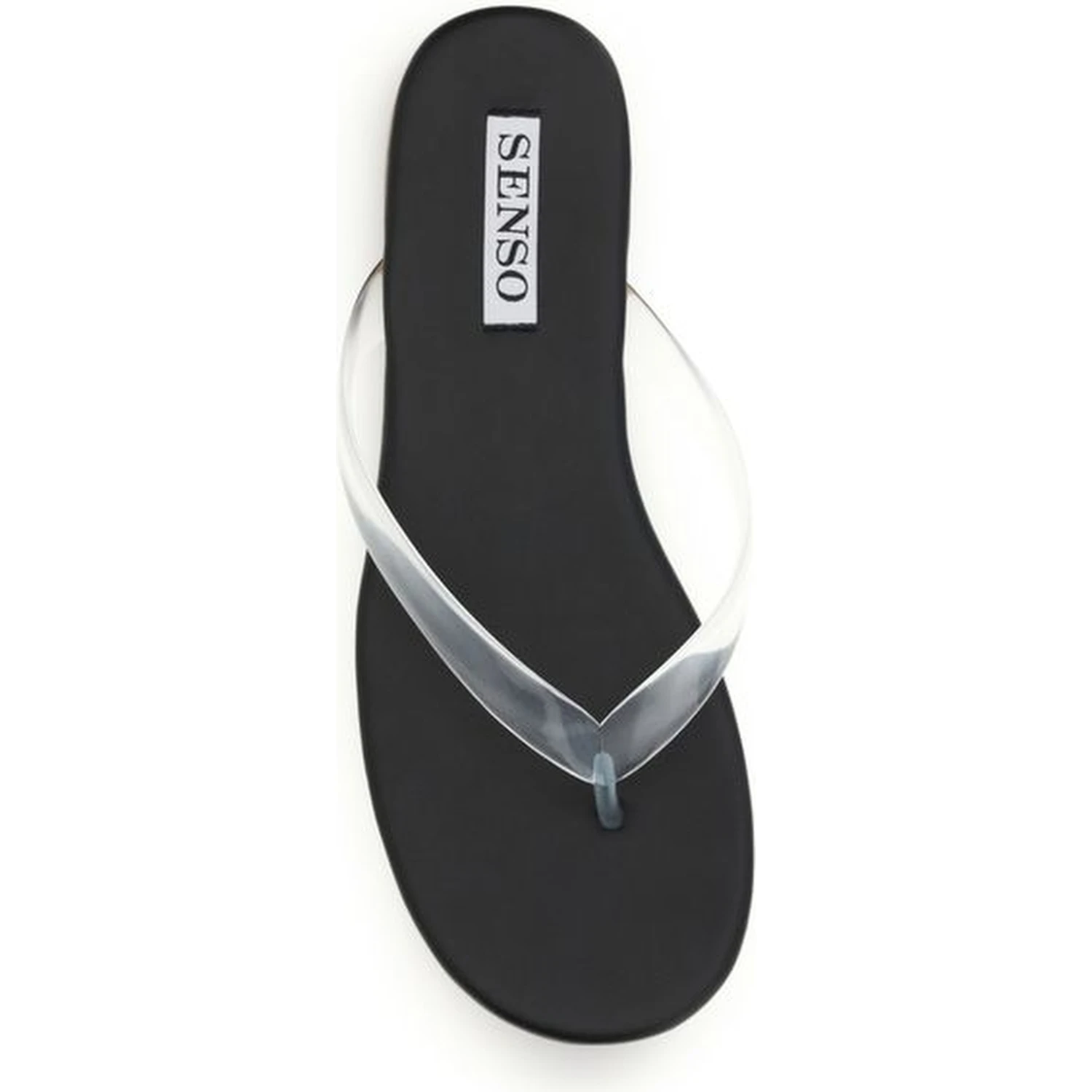 Black Rubber Flip-Flop Sandals