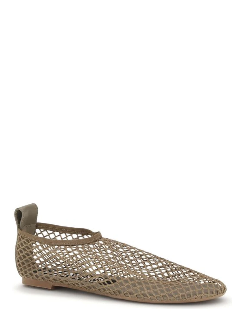Beige Rubber Ballet Flats
