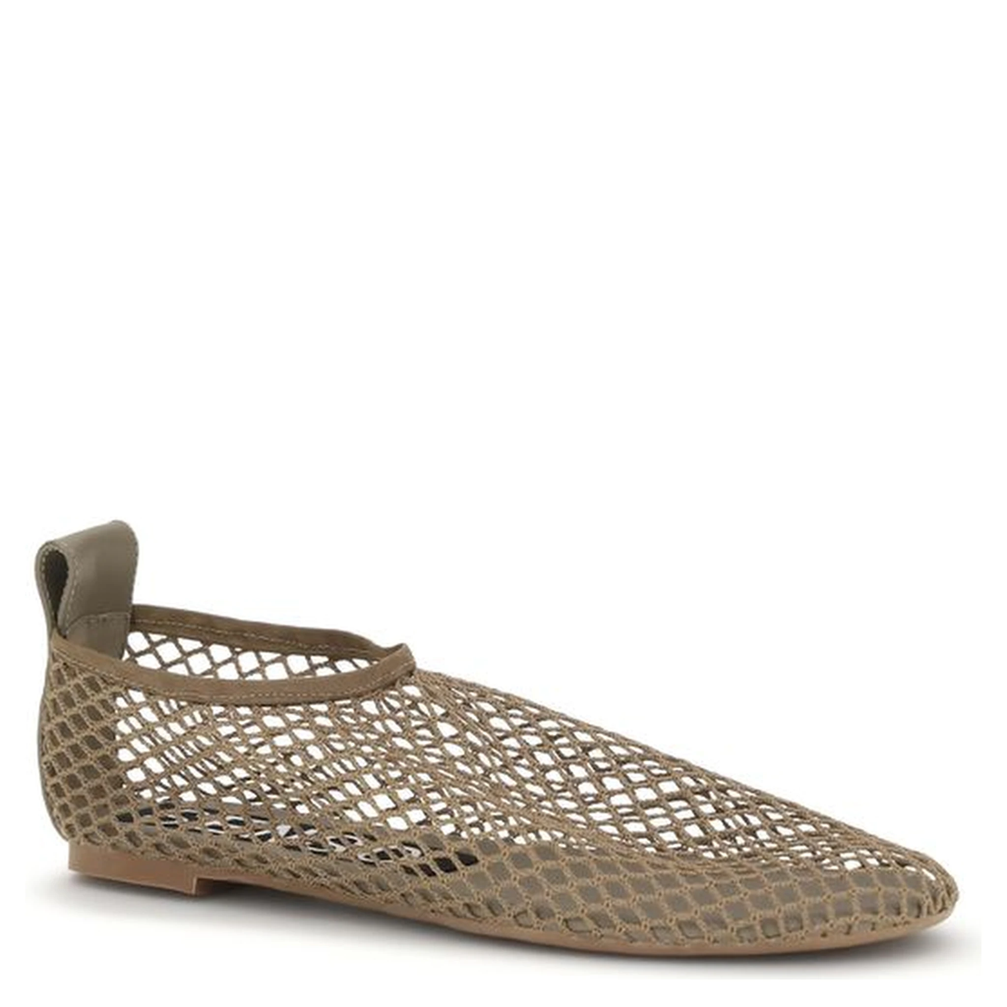Beige Rubber Ballet Flats