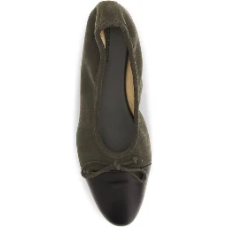 Bicolor Calf Leather Bos Taurus Ballet Flats