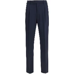 Blue Wool Oves Aries Casual Pants