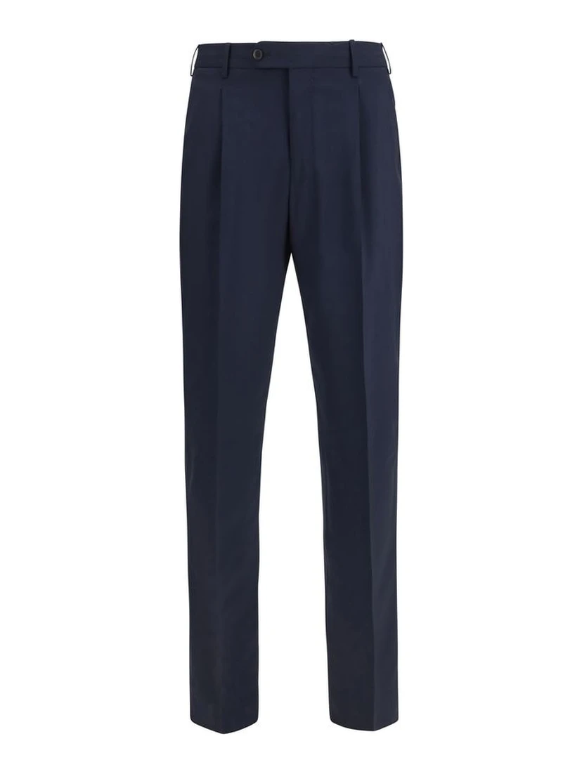 Blue Wool Oves Aries Casual Pants