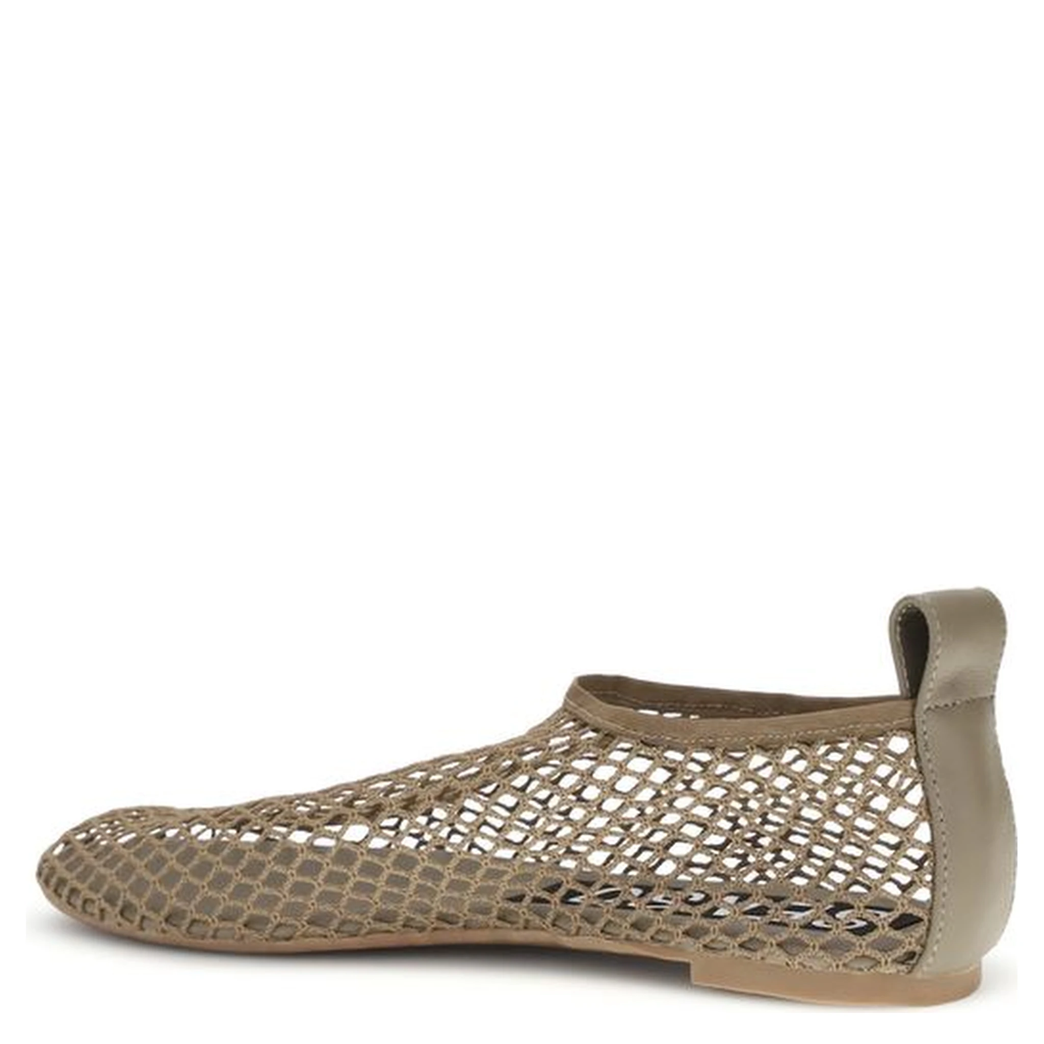 Beige Rubber Ballet Flats