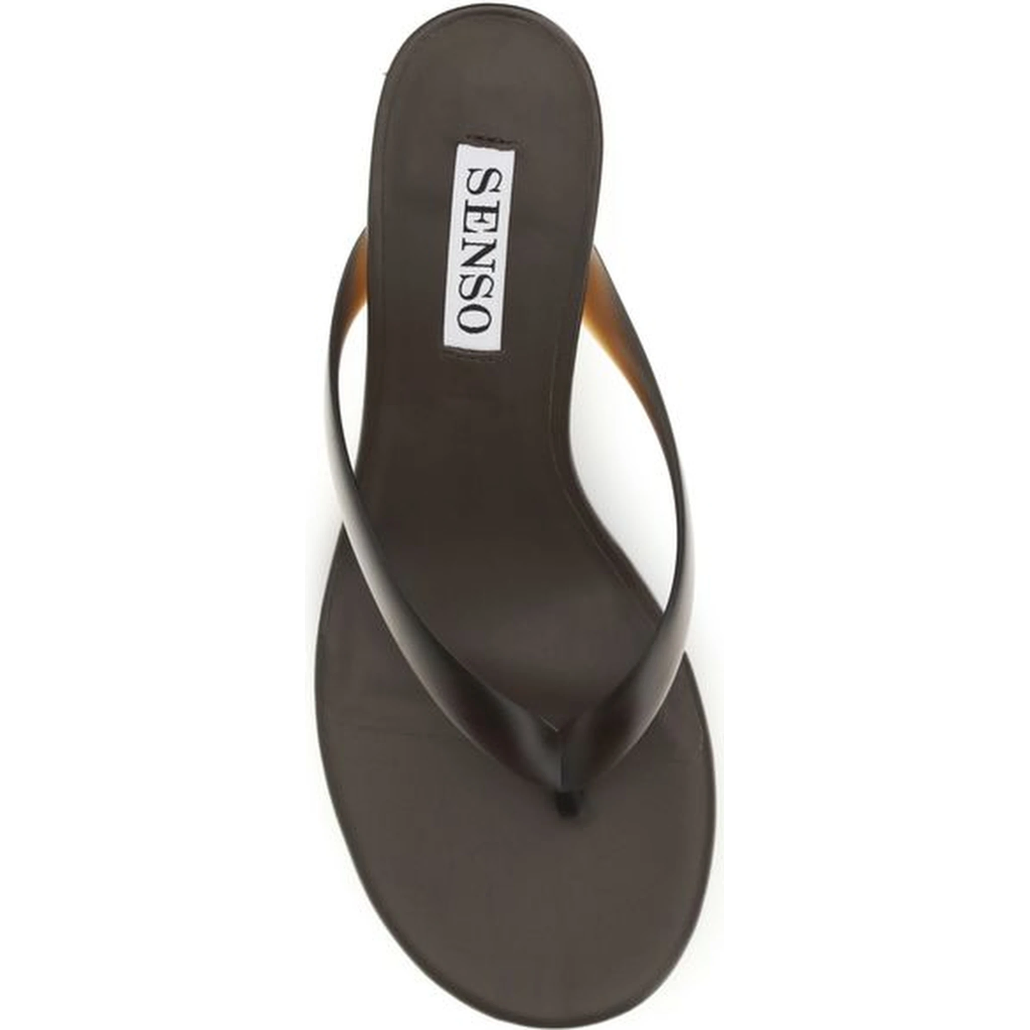 Brown Rubber Stiletto Heel Sandals