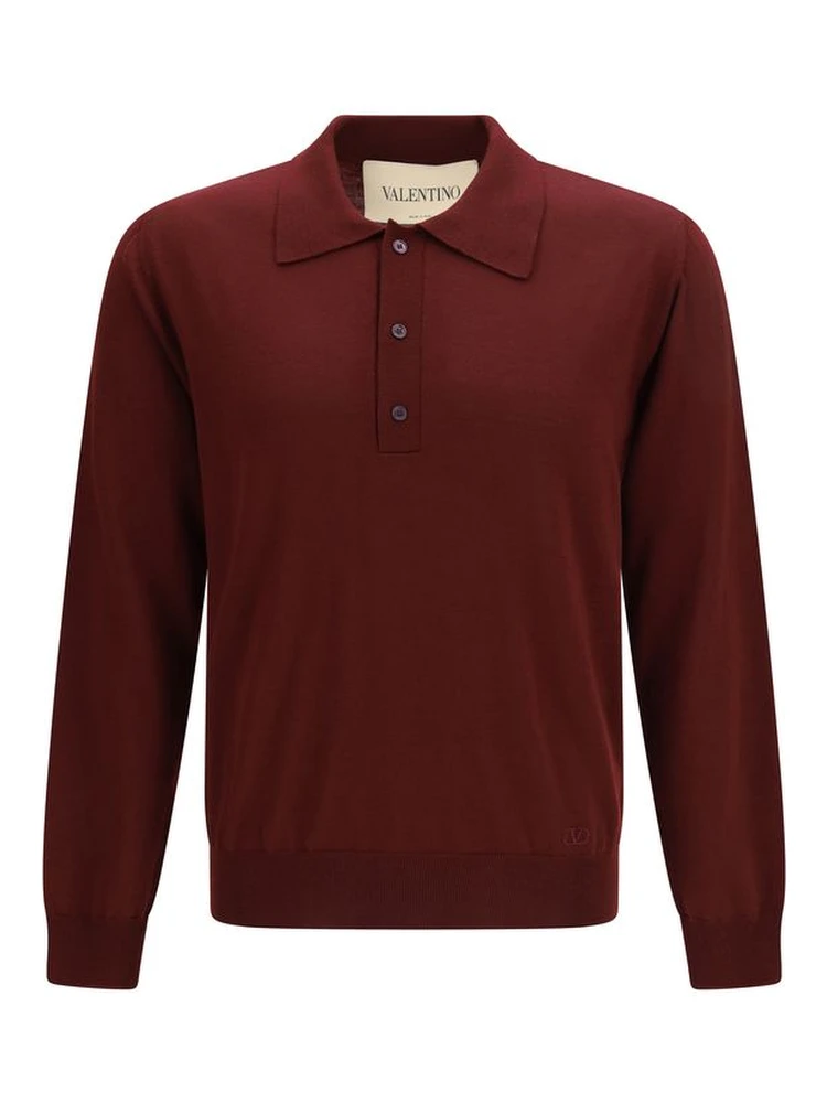 Bordeaux Wool Oves Aries Polo Shirt