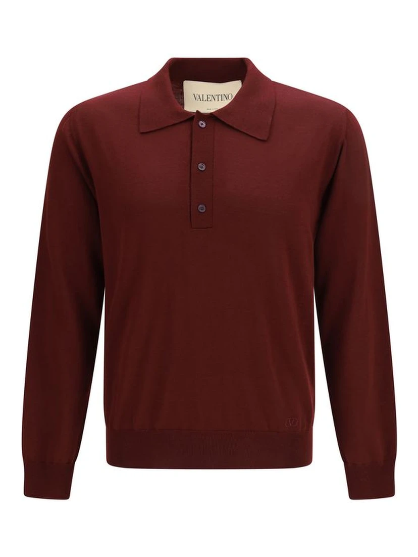 Bordeaux Wool Oves Aries Polo Shirt