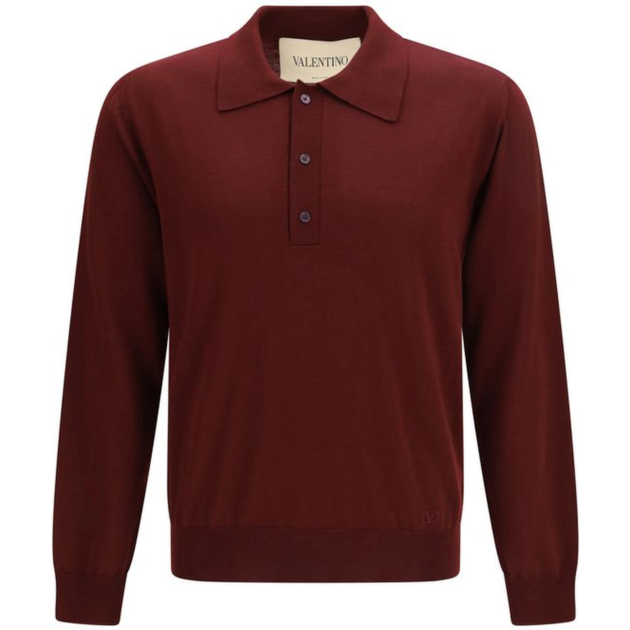 Bordeaux Wool Oves Aries Polo Shirt