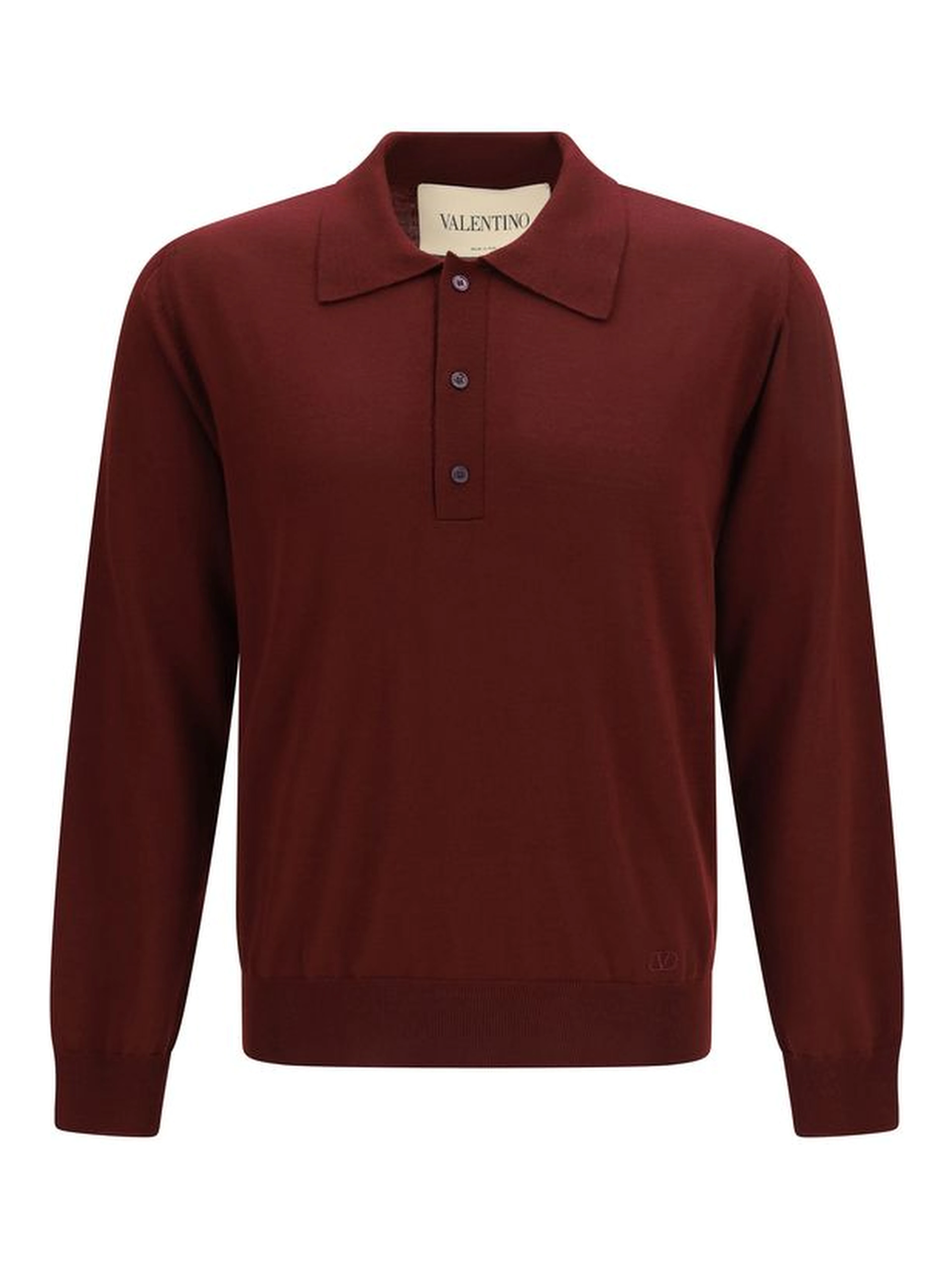 Bordeaux Wool Oves Aries Polo Shirt