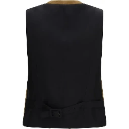 Brown Wool Oves Aries Sleveless Jacket