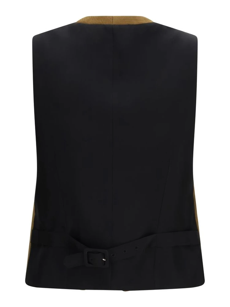 Brown Wool Oves Aries Sleveless Jacket alternative