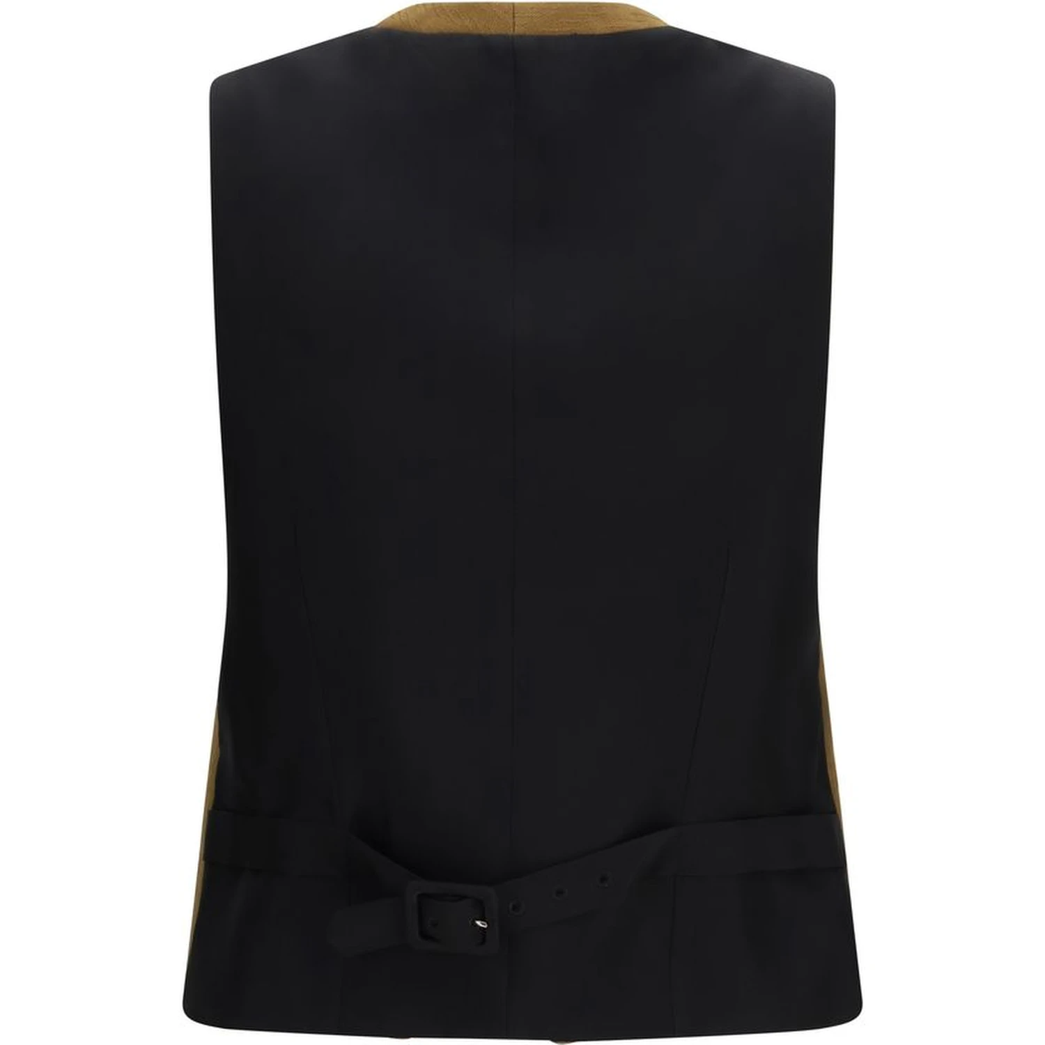 Brown Wool Oves Aries Sleveless Jacket