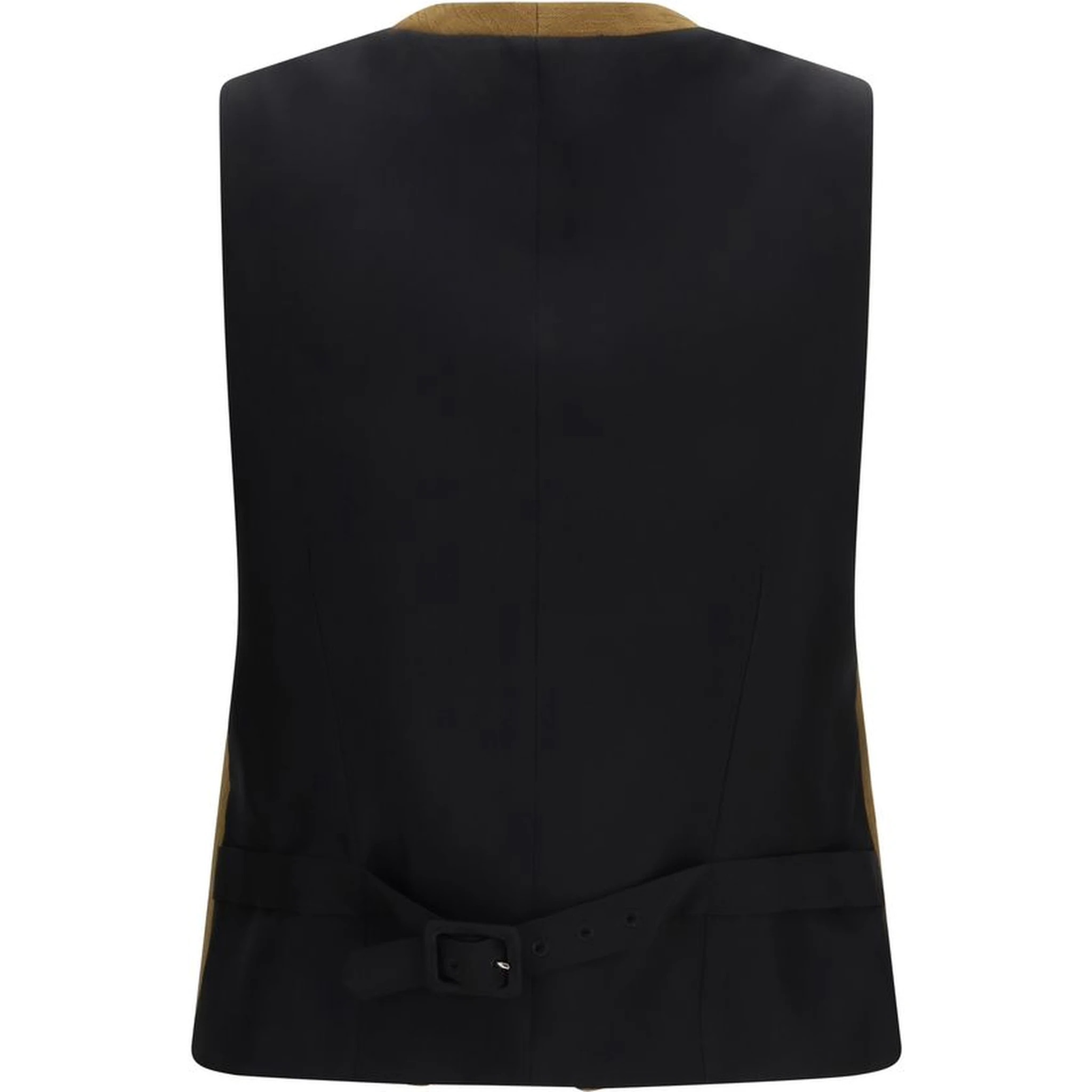 Brown Wool Oves Aries Sleveless Jacket