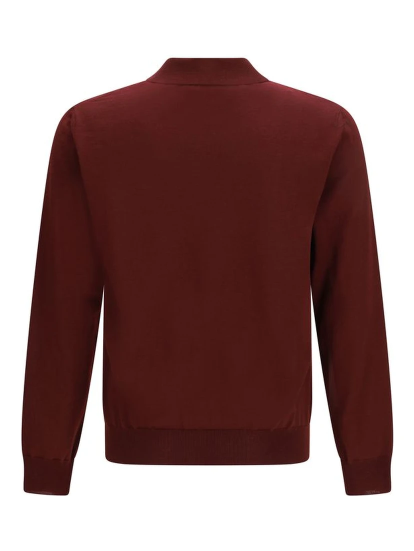 Bordeaux Wool Oves Aries Polo Shirt