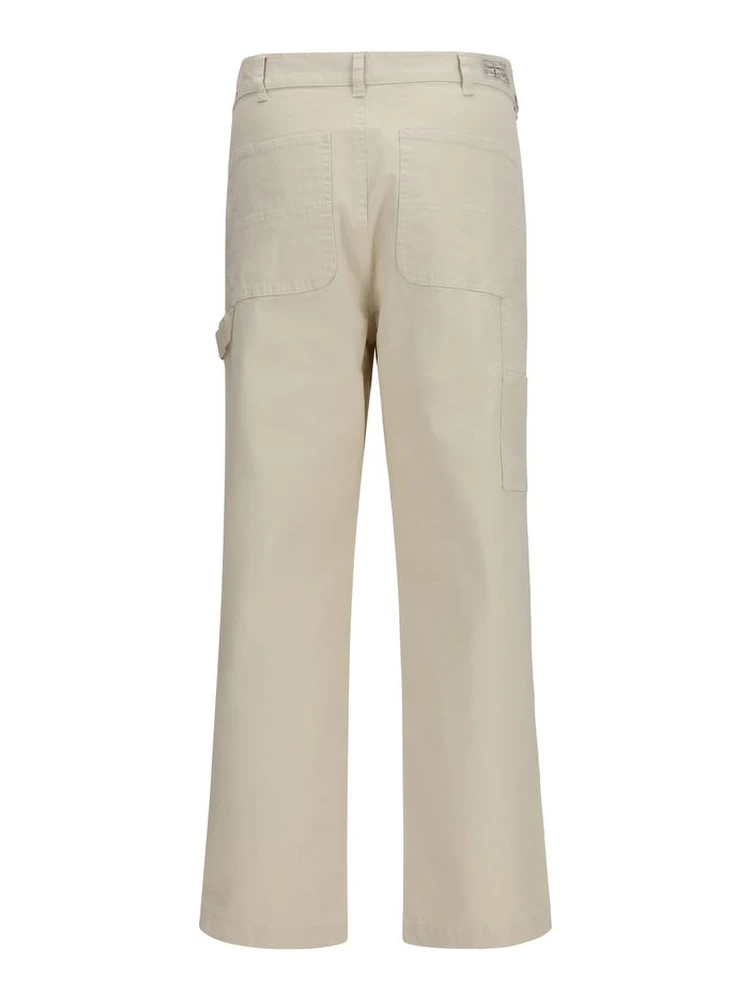 Beige Cotton Casual Pants alternative