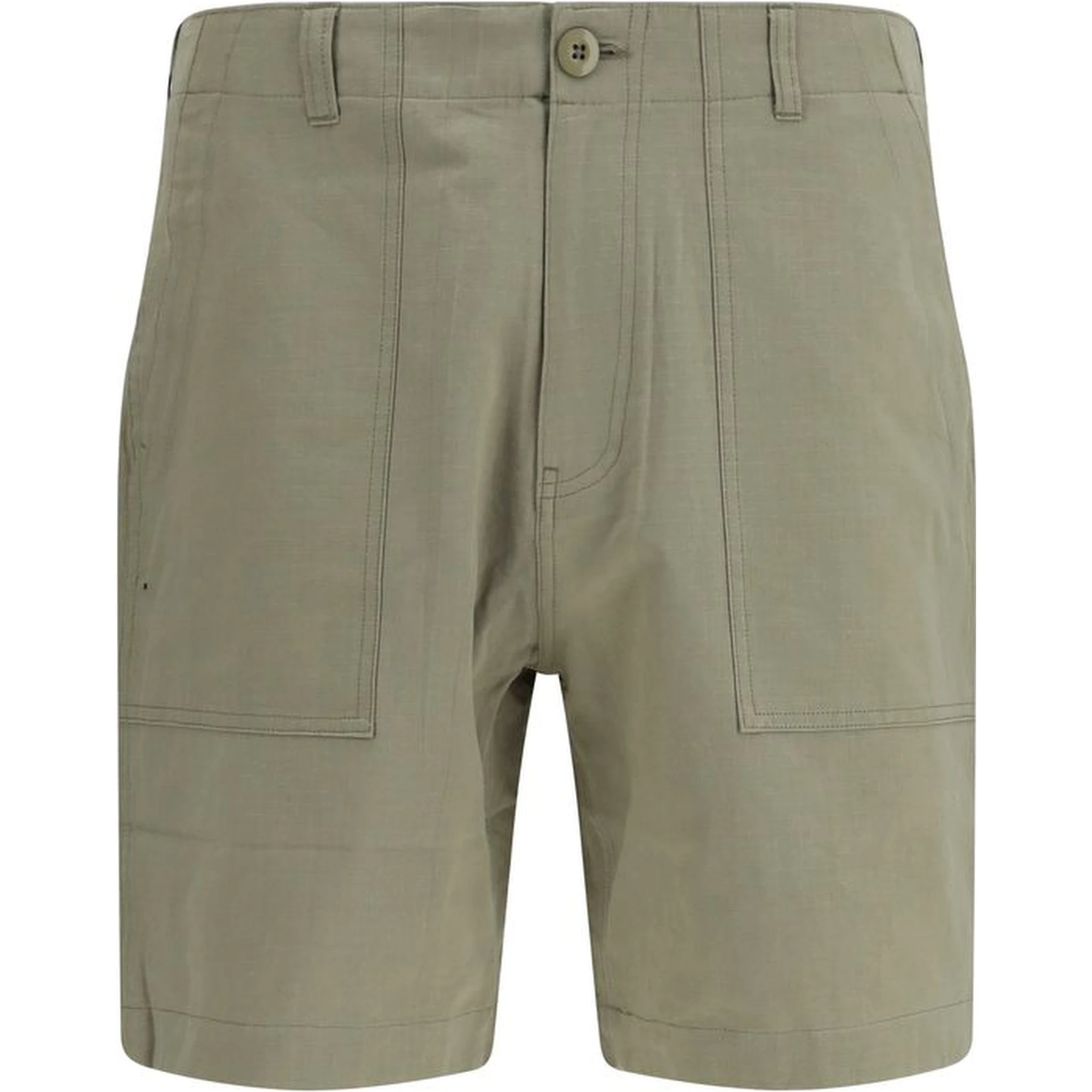 Bicolor Cotton Bermuda Shorts