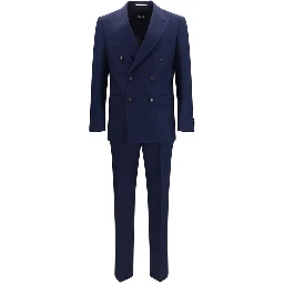 Blue Linen Two-Piece Suit