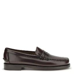 Brown Calf Leather Bos Taurus Slip-On Loafers