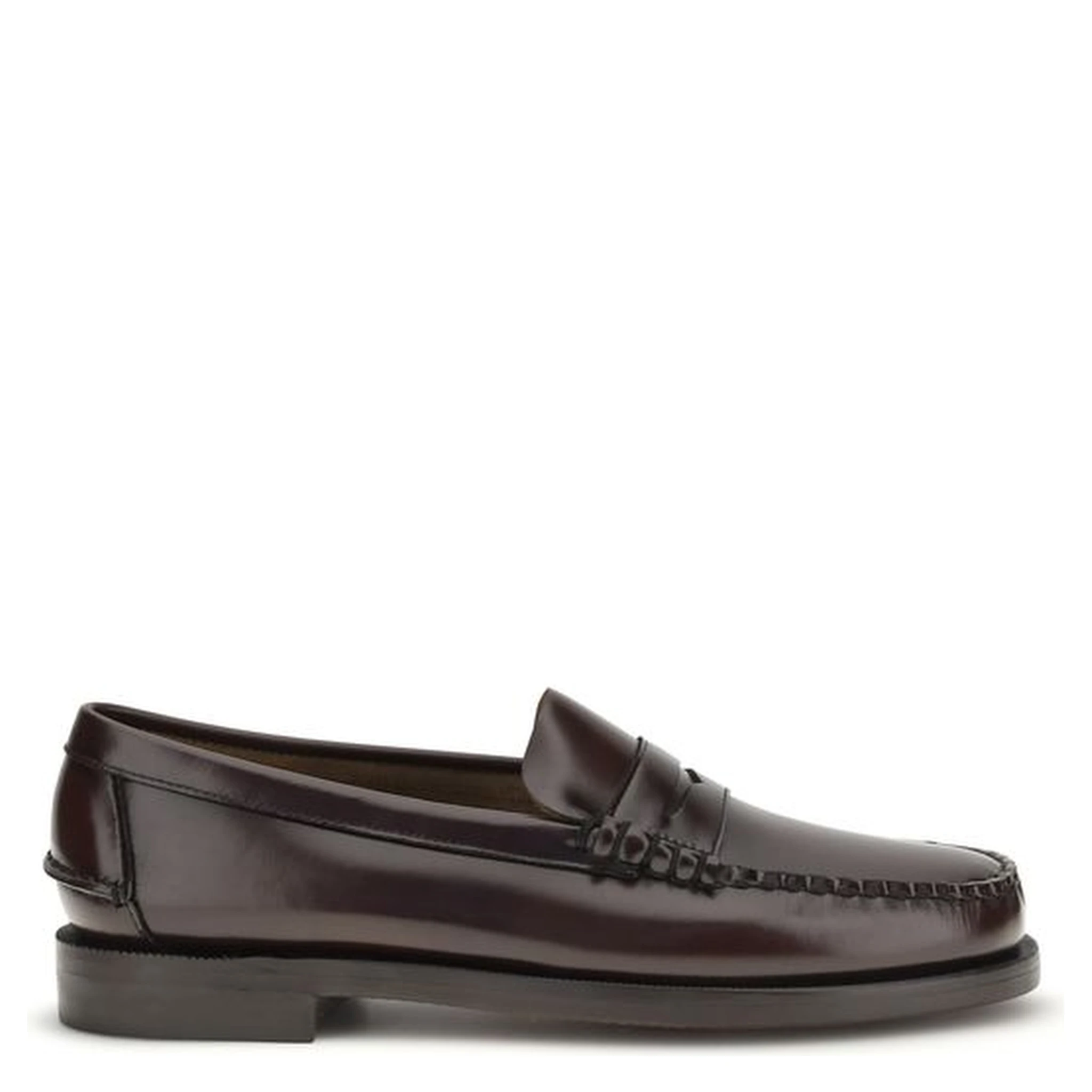 Brown Calf Leather Bos Taurus Slip-On Loafers