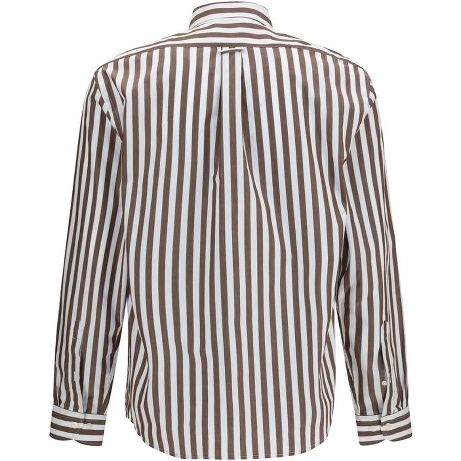 Brown Cotton Pattern Shirt