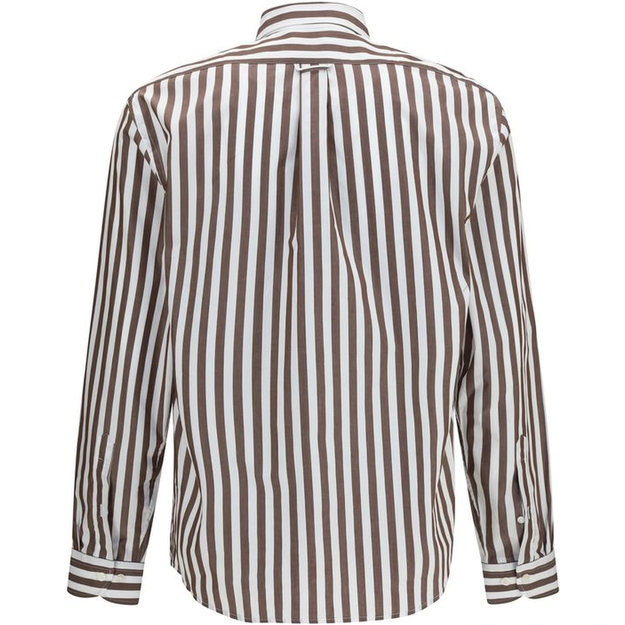 Brown Cotton Pattern Shirt