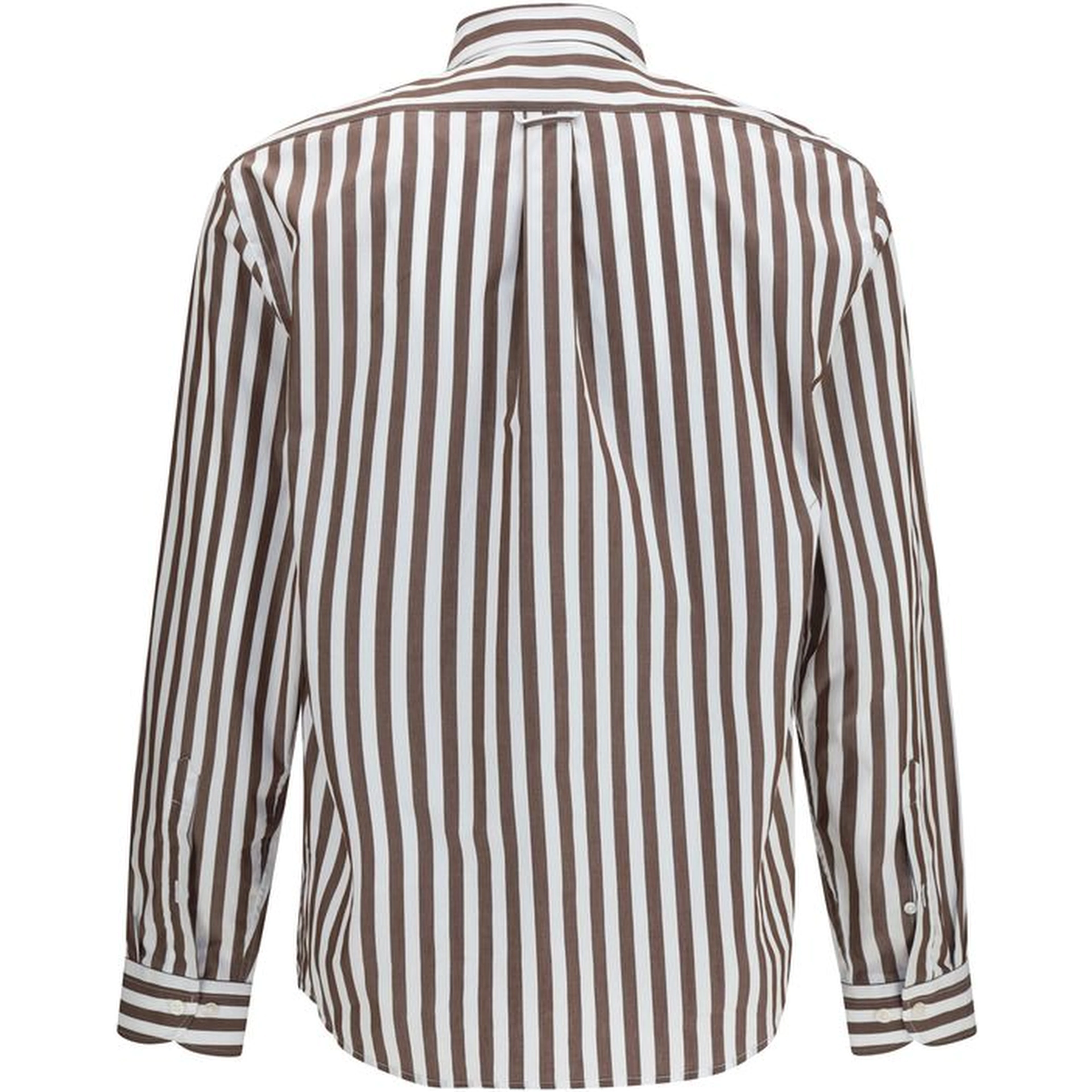 Brown Cotton Pattern Shirt