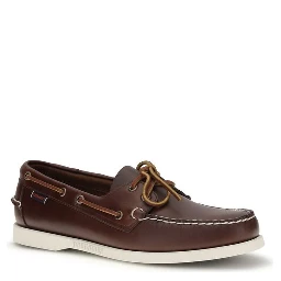 Brown Calf Leather Bos Taurus Slip-On Loafers