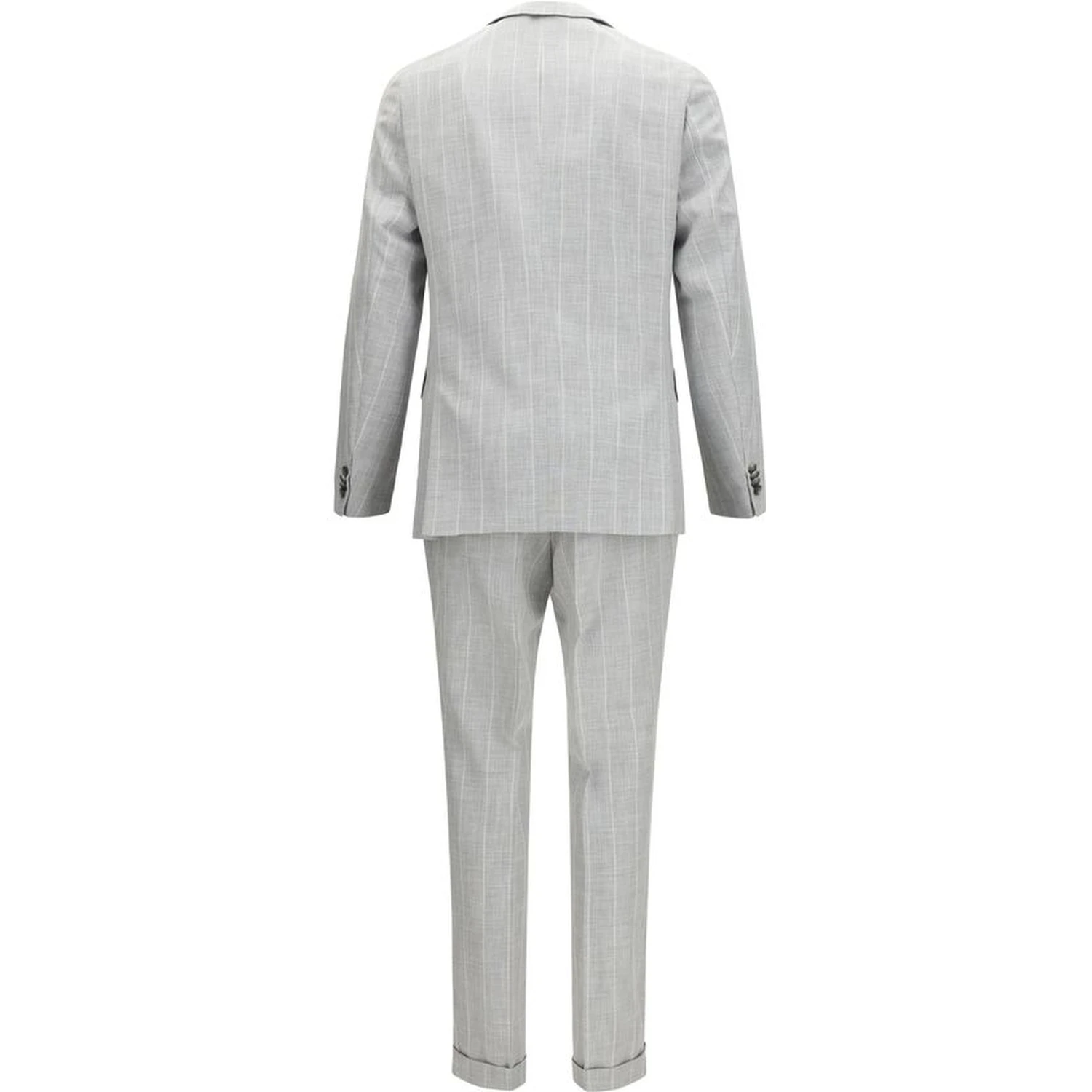 Gray Cotton Two-Piece Suit