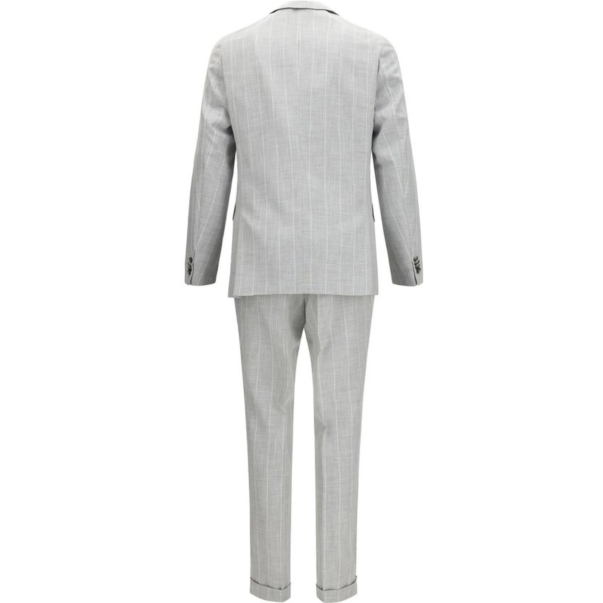 Gray Cotton Two-Piece Suit