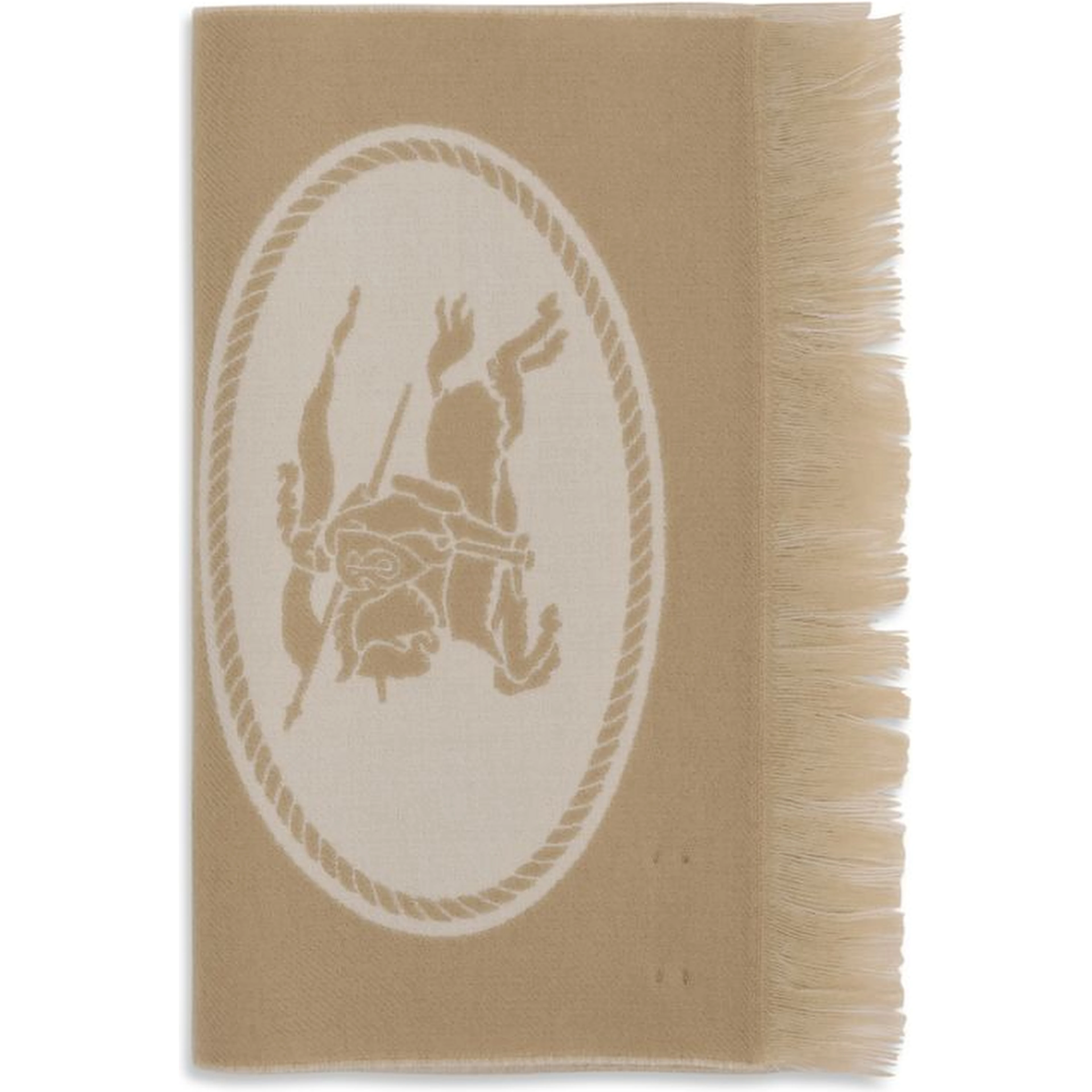 Beige Wool Oves Aries Scarf