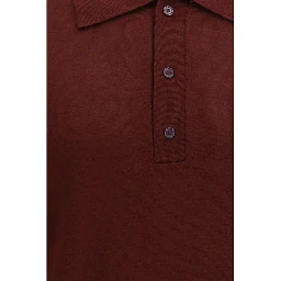 Bordeaux Wool Oves Aries Polo Shirt