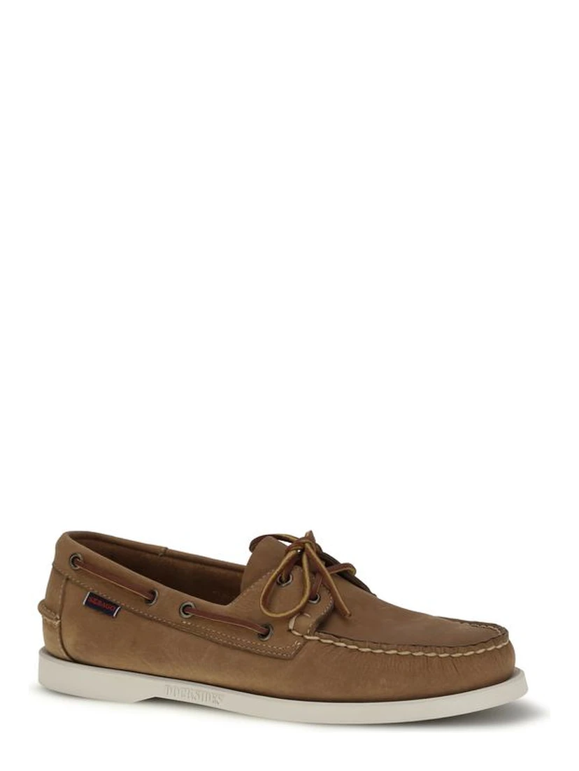 Brown Calf Leather Bos Taurus Slip-On Loafers