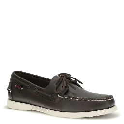 Brown Calf Leather Bos Taurus Slip-On Loafers