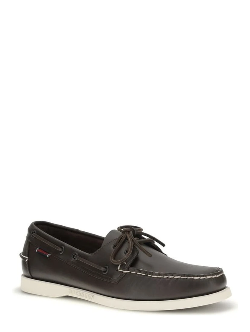 Brown Calf Leather Bos Taurus Slip-On Loafers