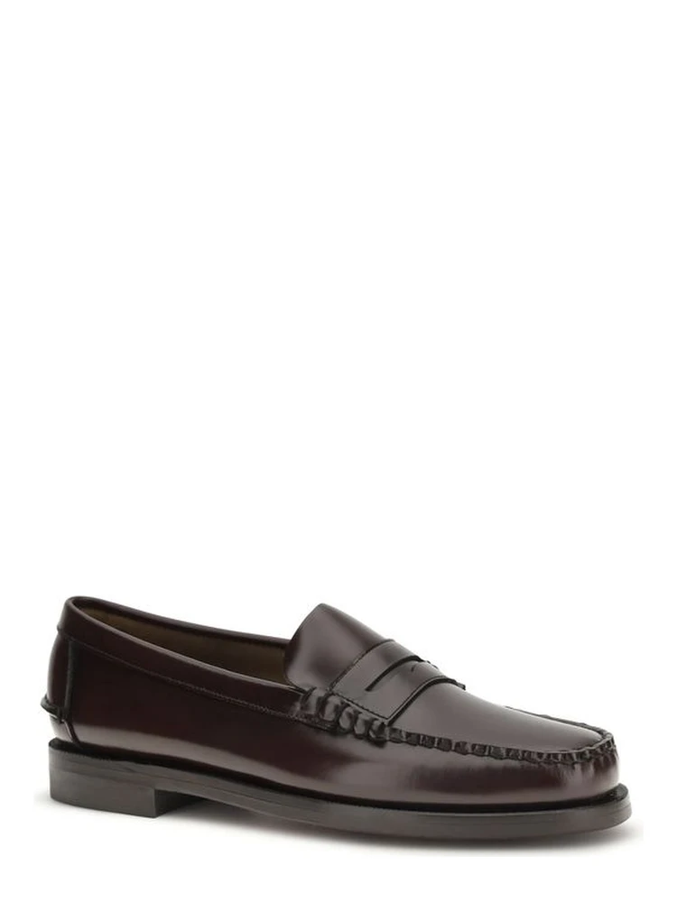 Brown Calf Leather Bos Taurus Slip-On Loafers alternative