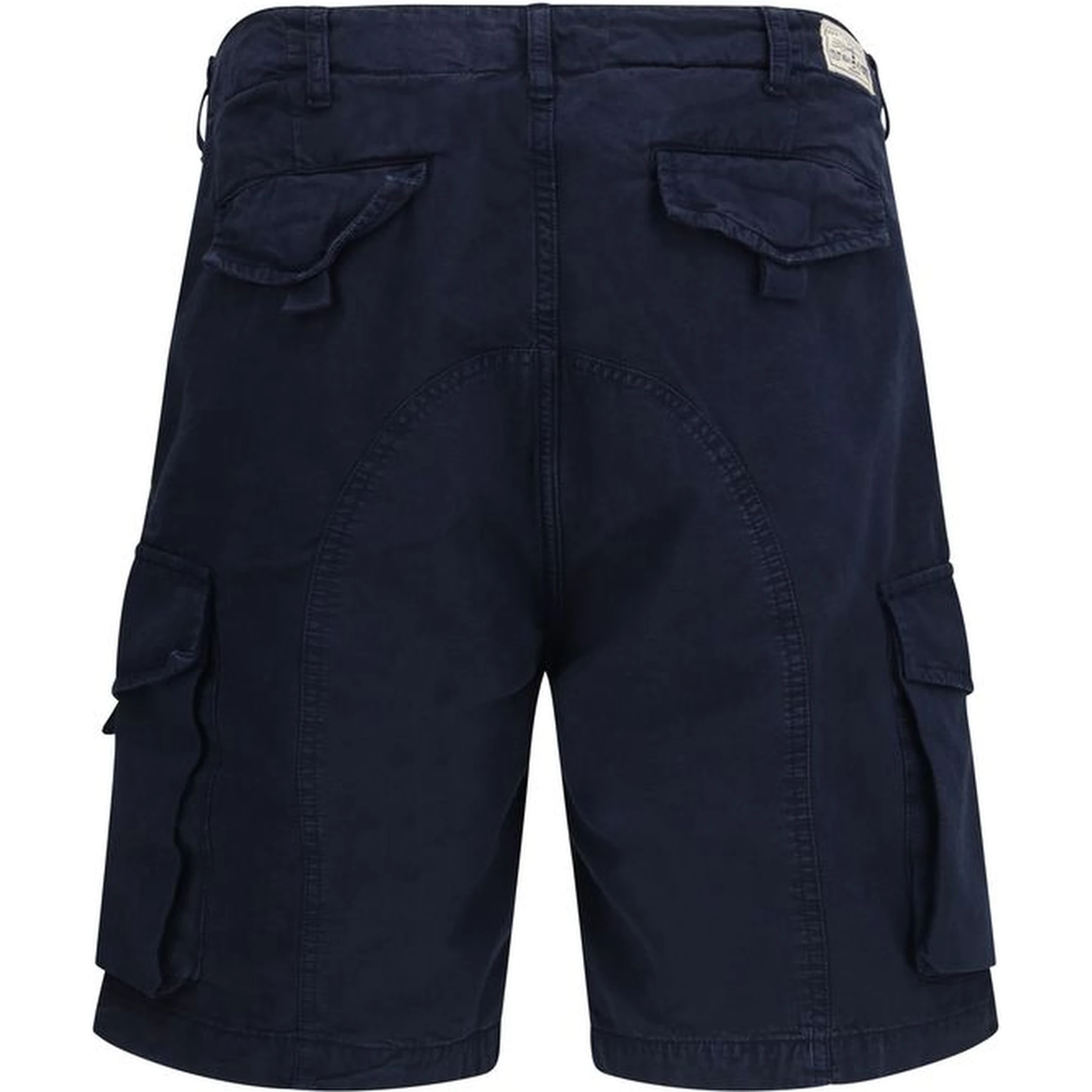 Blue Cotton Bermuda Shorts