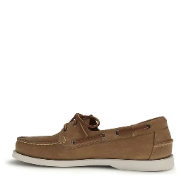 Brown Calf Leather Bos Taurus Slip-On Loafers