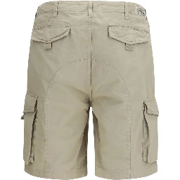 Beige Cotton Bermuda Shorts