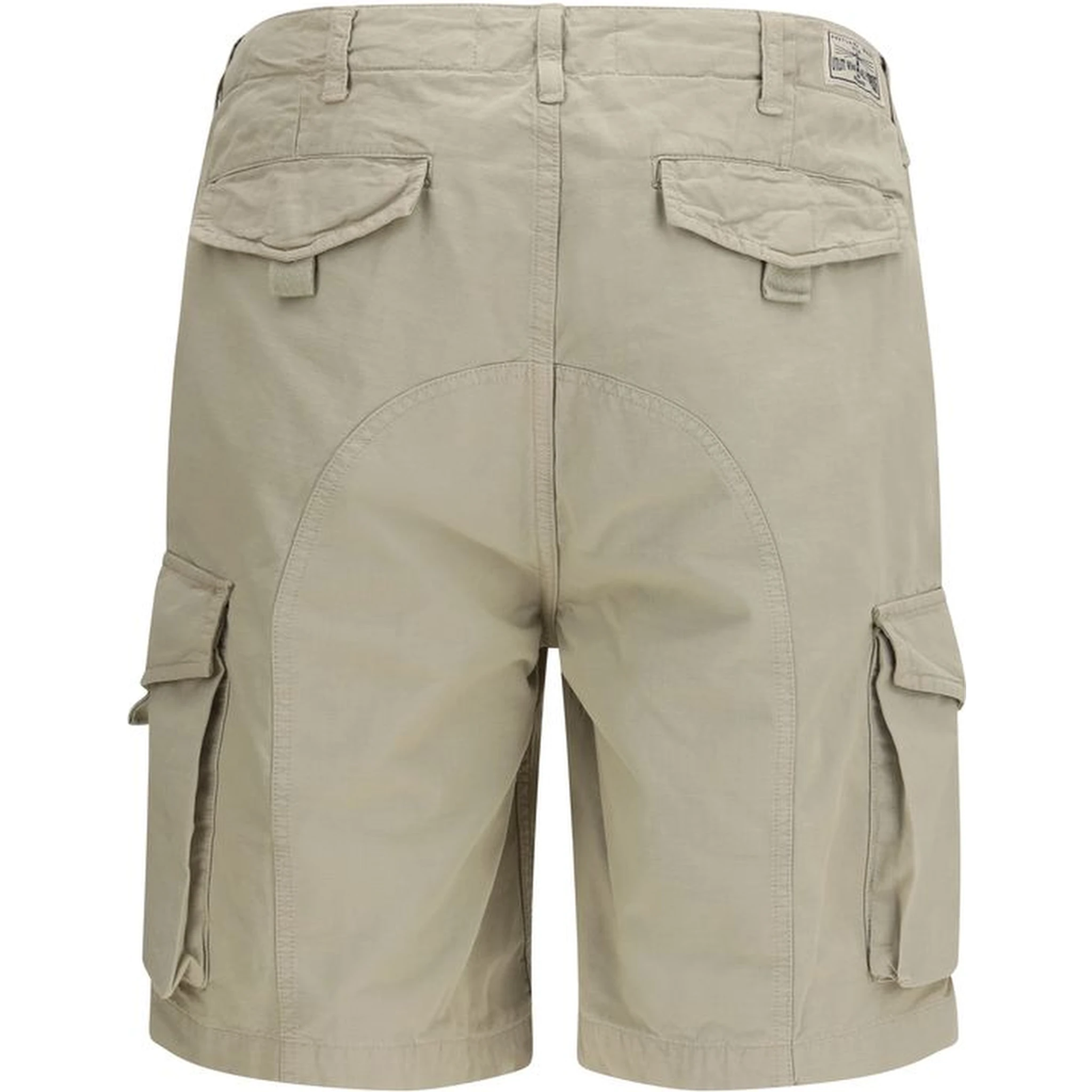 Beige Cotton Bermuda Shorts