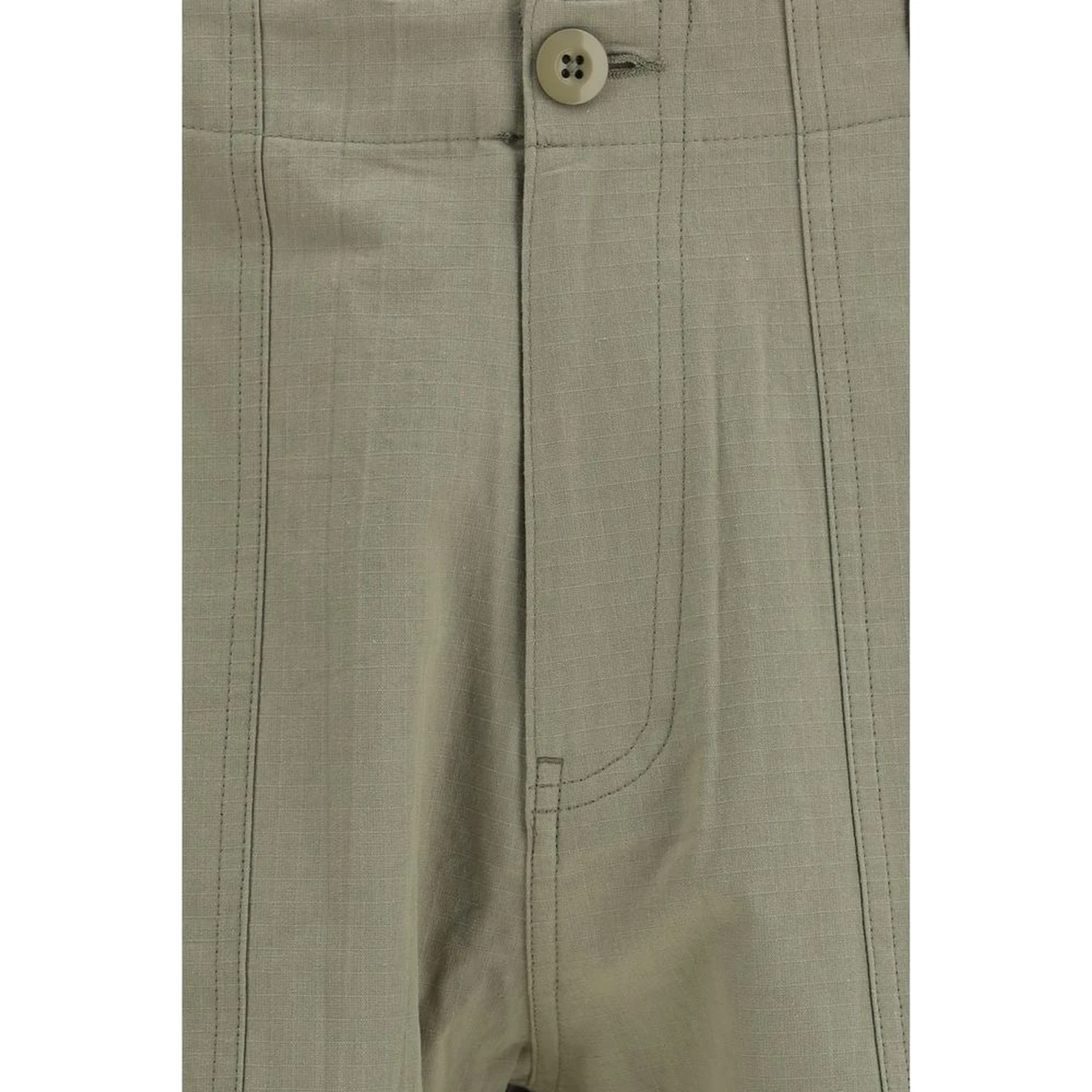 Bicolor Cotton Bermuda Shorts
