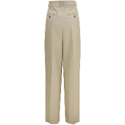 Beige Wool Oves Aries Dress Pants